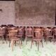 Série de 45 chaises bistrot vintage