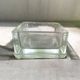 Thick glass vide-poche or ashtray Lumax Annealed 11x11 cm