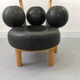 Fauteuil en cuir par Peter Opsvik pour Stokke, Norvège