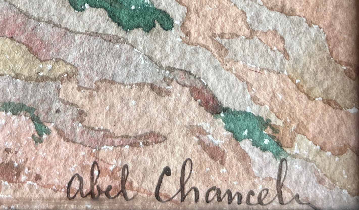 Table 2x Watercolours by Abel Chancel (1847-1917) School of Fontainebleau