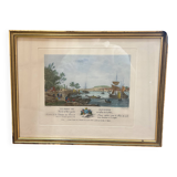 Engraving The port of Bayonne
