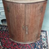 Solid oak corner cabinet
