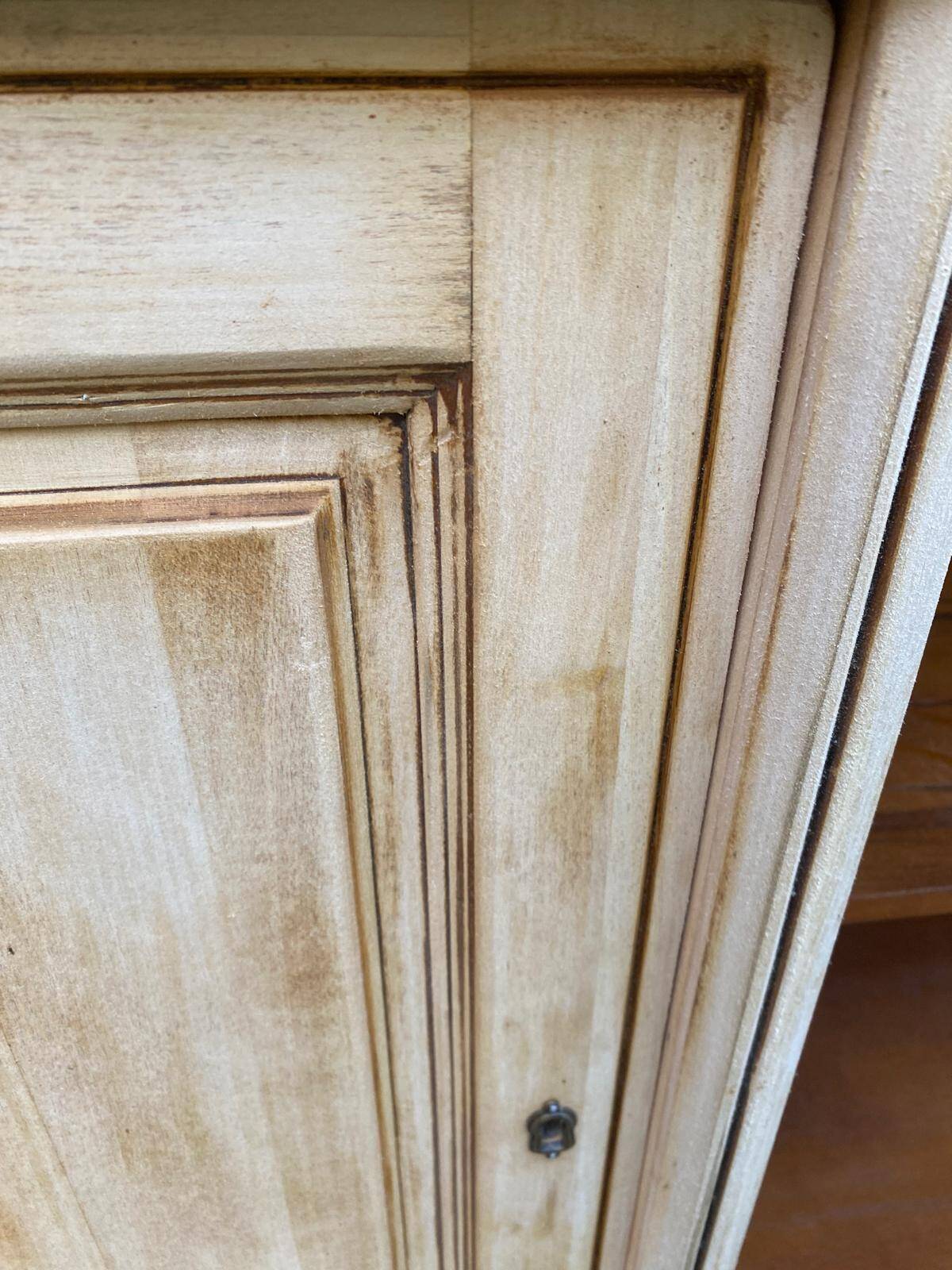 Louis Philippe rustic buffet, vintage, renovated in solid wood, 185cm.