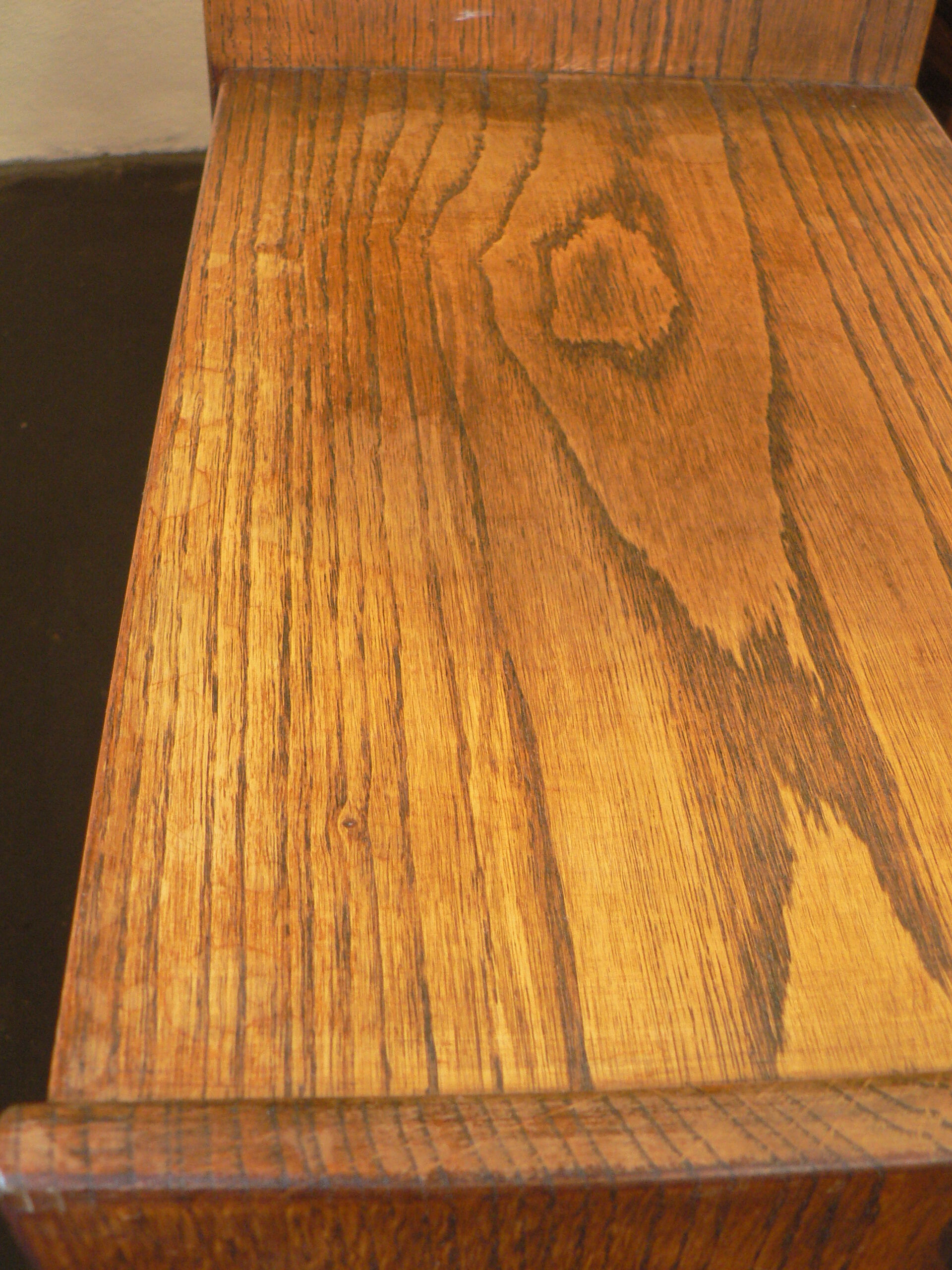 Vintage solid oak shelf