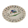 Assiette plate ancienne faïence desvres céramique signée henri chaumeil xxe