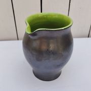 Ceramic pitcher, faience by Elchinger, vintage