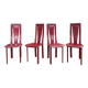 Suite de 4 chaises en cuir  de marque dad 1960’s