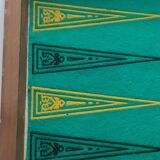 Large game box of backgammon, checkers