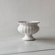 White ribbed ceramic cache-pot