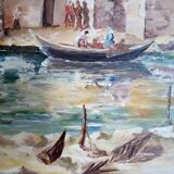 Seascape, oil on canvas signed Benoit and dated 13.5.71
