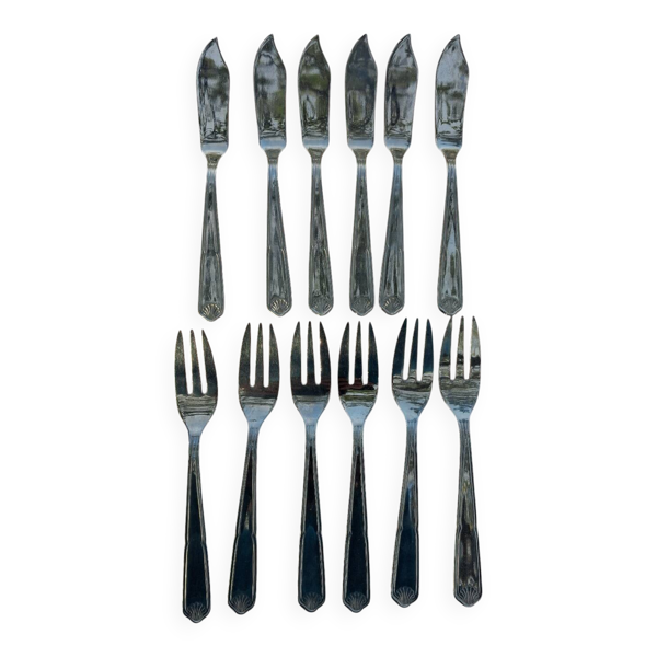 12 couverts à poisson guy degrenne en inox