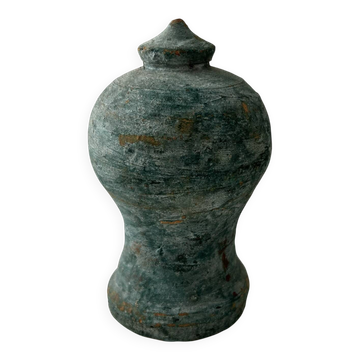 Small patinated terracotta urn