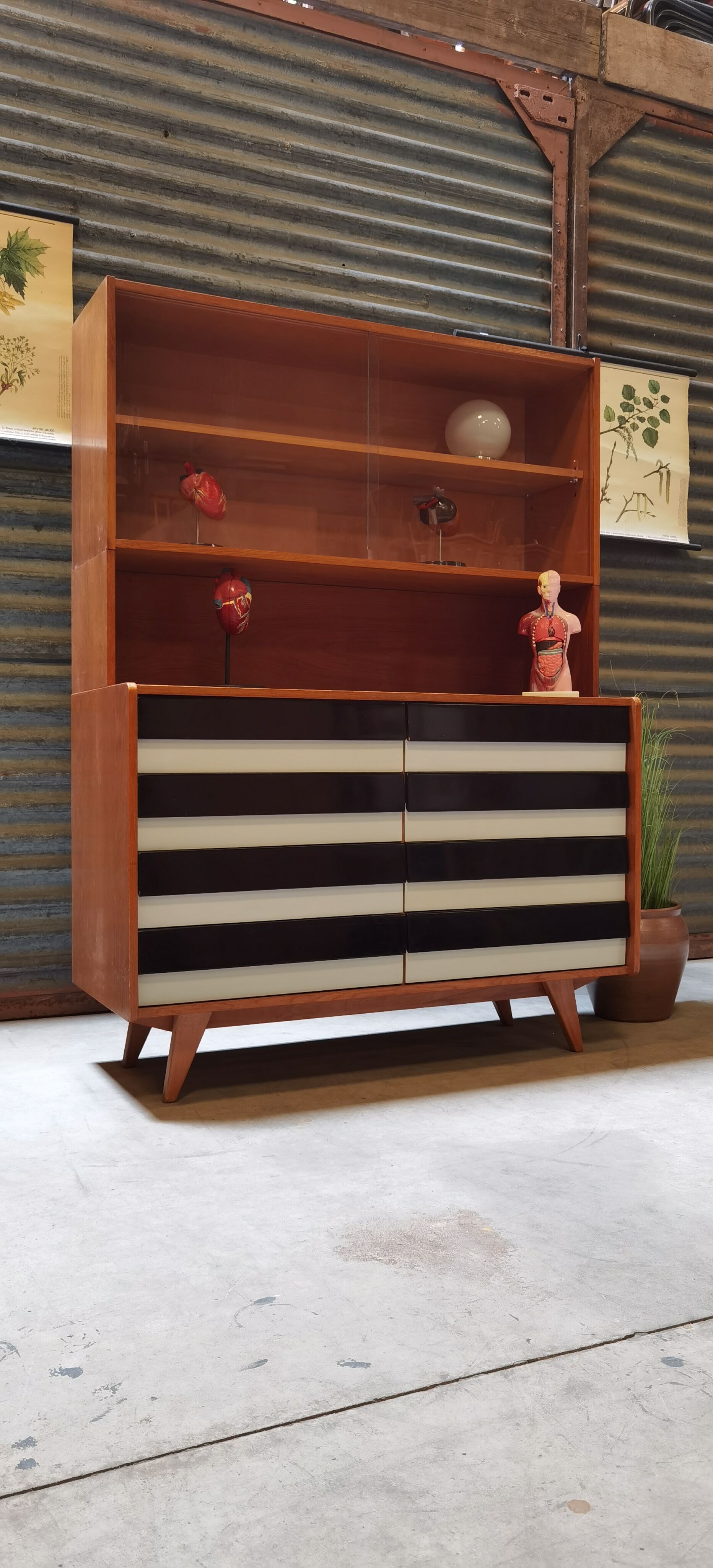 Library U 453 by Jiri Jiroutek for Interior Praha Foot Compass 1960