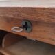 old double filing cabinet with curtains in oak professional furniture