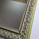 MIroir ancien de style Louis XV en stuc et bois patiné 58x43 cm