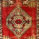 Small vintage turkish rug 101x53 cm, short runner, tribal, shabby, mini carpet