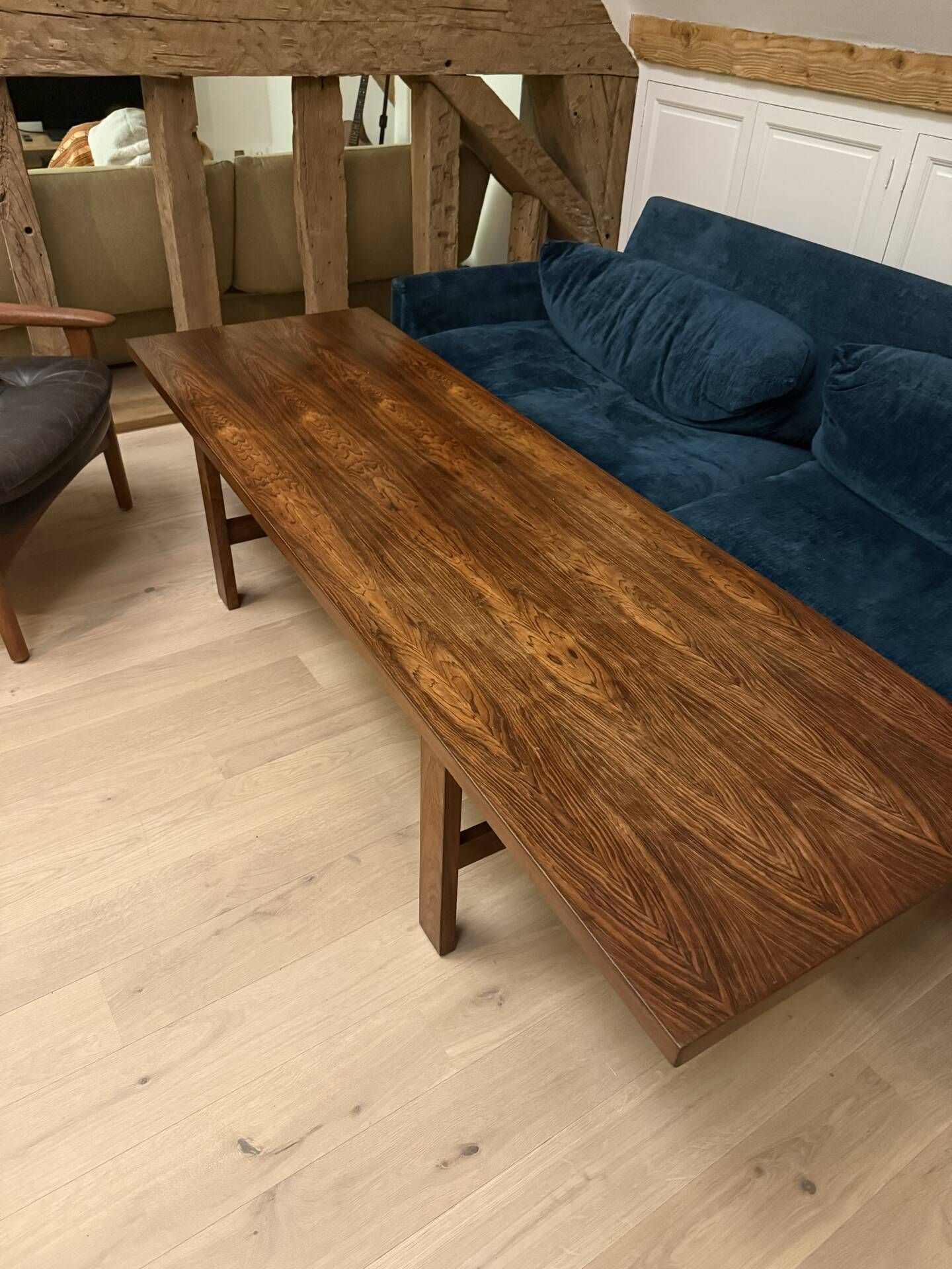 Vintage coffee table in rosewood - Danish design - 200 cm