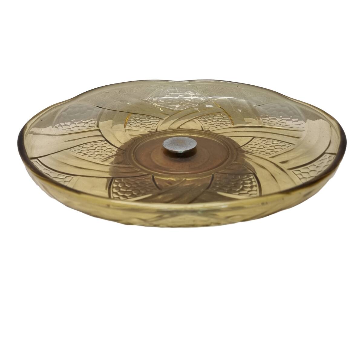 Art Deco glass Bowl On Foot, 1930s