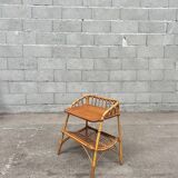 Bout de canapé rotin