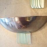 Pair of art deco design wall lamps