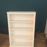 Bibliothèque étagère ancienne couleur blanc mat