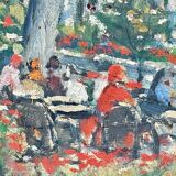 Paul Dominique Audfray - View of Nice, oil on canvas