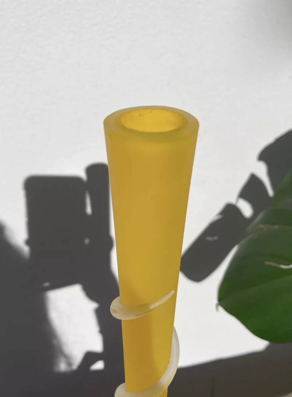 Murano glass soliflore vase 1980