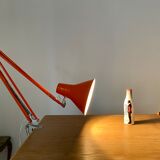 Office lamp architect aluminor France vintage 70s orange