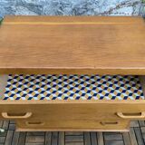 Vintage oak chest of drawers 1960