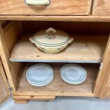 Mado buffet in restored pitch pine