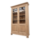 Large glass-fronted oak library – 19th century