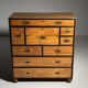 Campaign chest of drawers 19th century