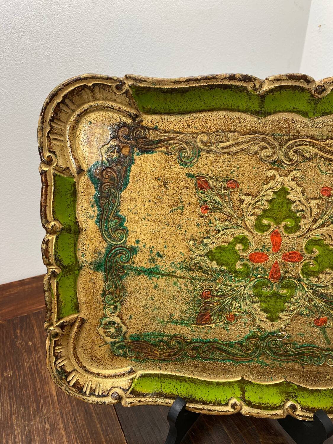 Florentine wooden tray