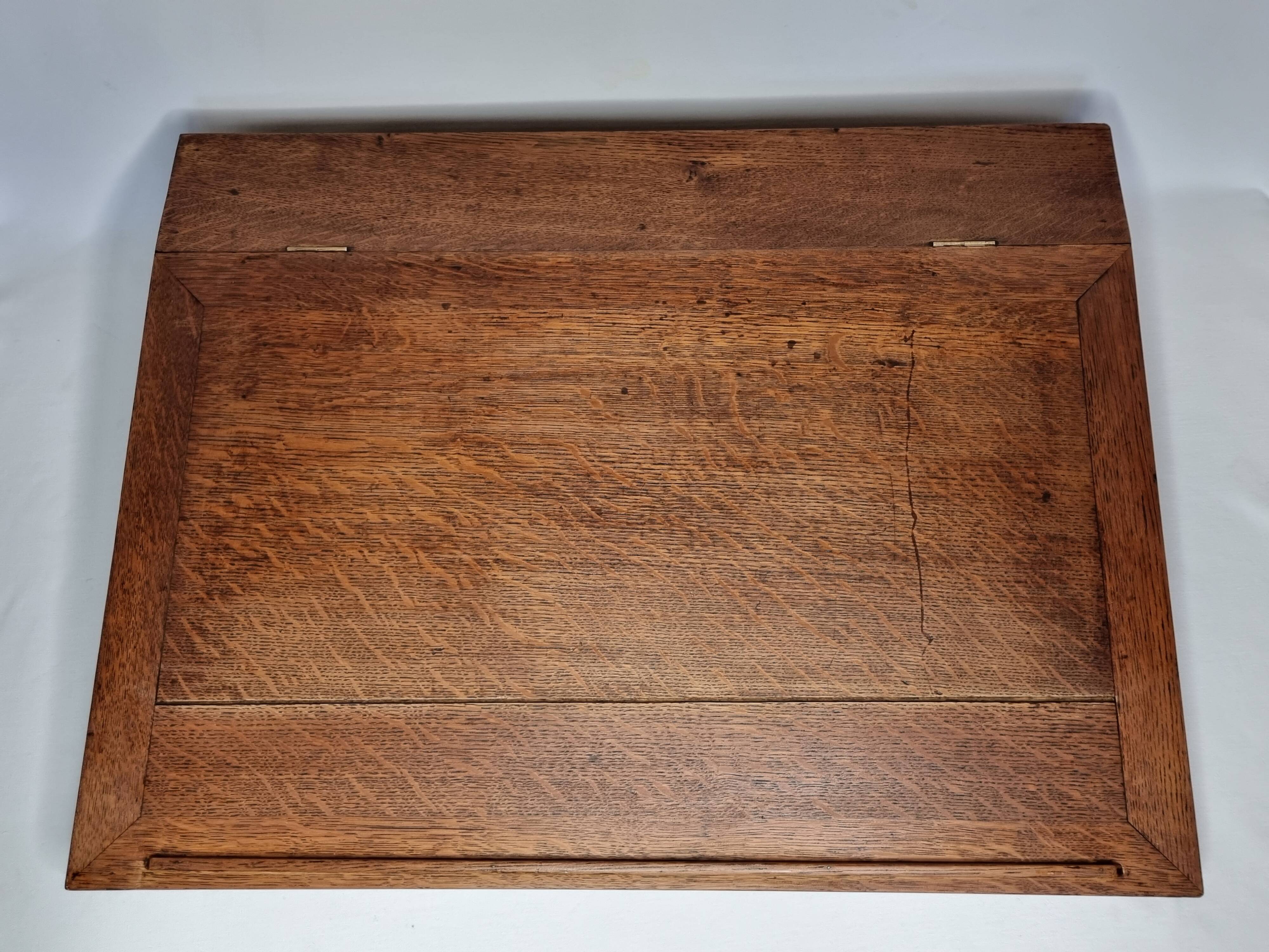 Old solid wood desk, 65 cm x 49 cm