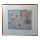 Surrealist and minimalist monotype painting signed by Pierre WASSEF - 1990