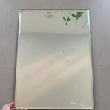 Antique beveled stitched mirror 38x54cm