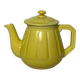 Vintage yellow ceramic teapot