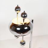 Rare polished metal table lamp by Reggiani, Italy 1970s