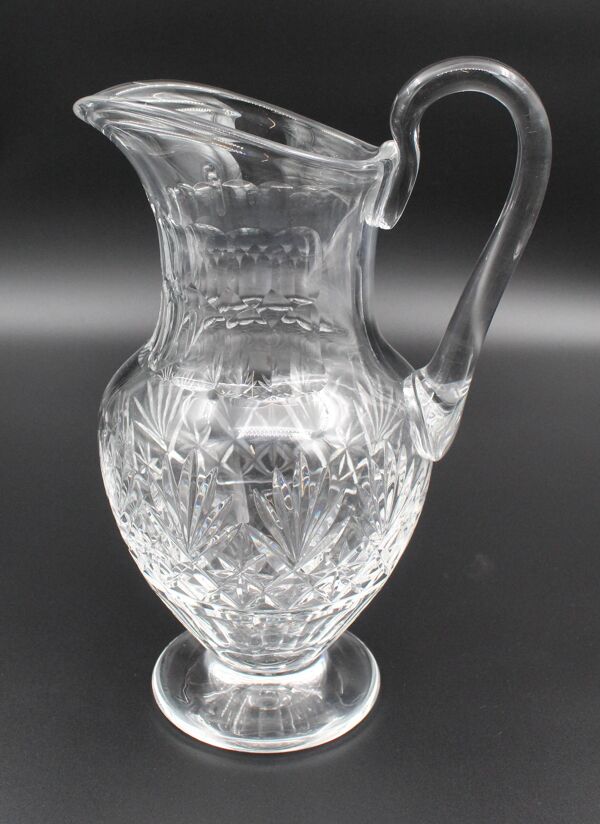 Broc à eau en cristal de Saint-Louis modèle Massenet H= 27 cm