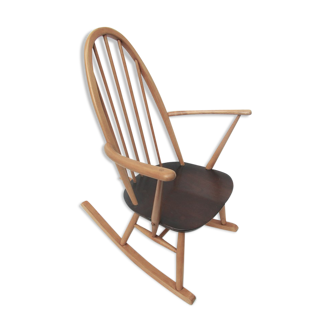 Rocking-chair ercol circa 1960, catalogued