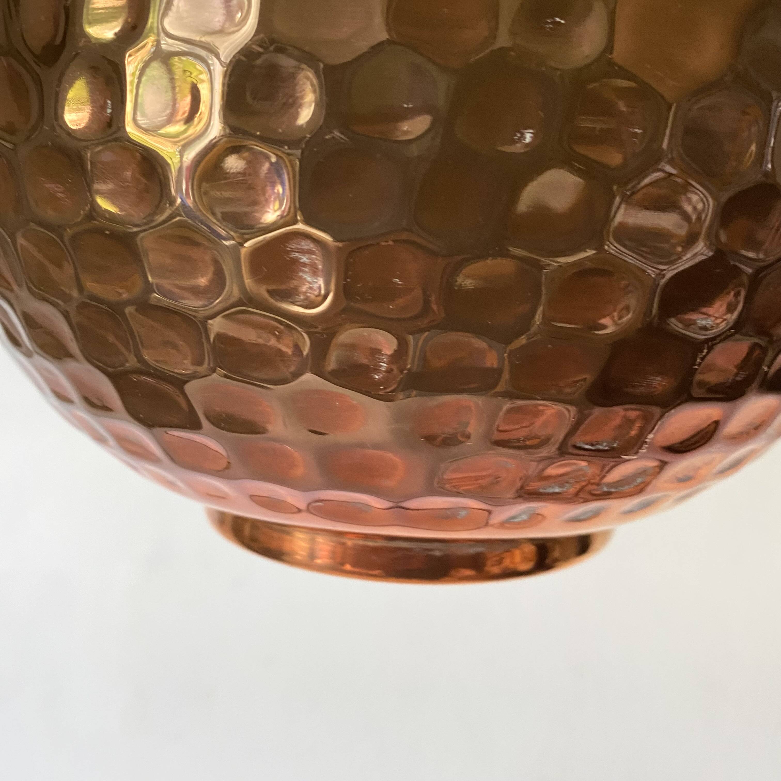 Villedieu hammered copper pot cover