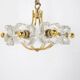 Lustre en laiton & fleurs Simon & Schelle.