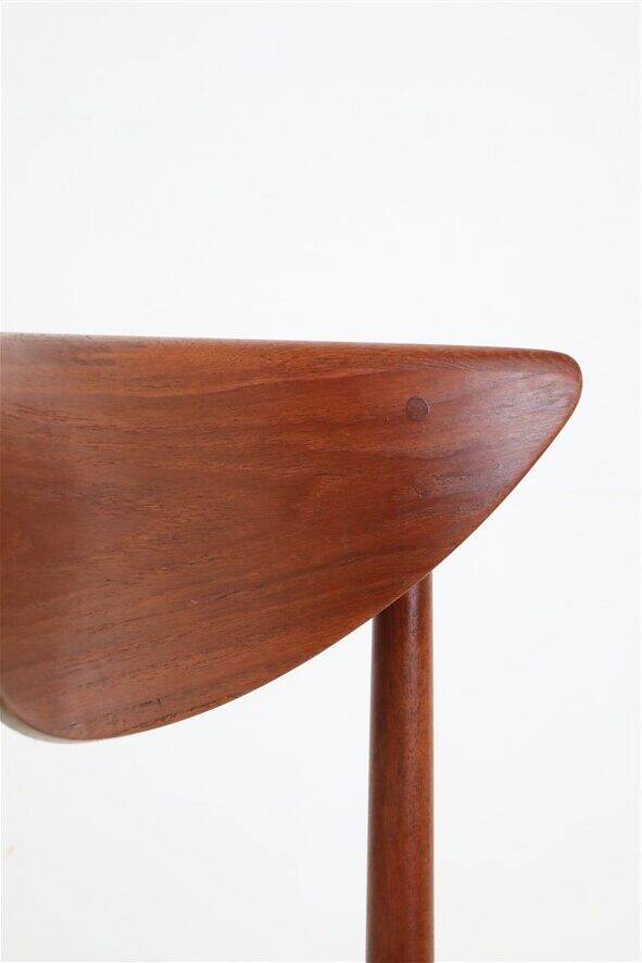 Set of 2 “316” teak/rattan chairs by Peter Hvidt & Orla Mølgaard Nielsen for Søborg Møbler / 1960s