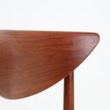 Set of 2 “316” teak/rattan chairs by Peter Hvidt & Orla Mølgaard Nielsen for Søborg Møbler / 1960s