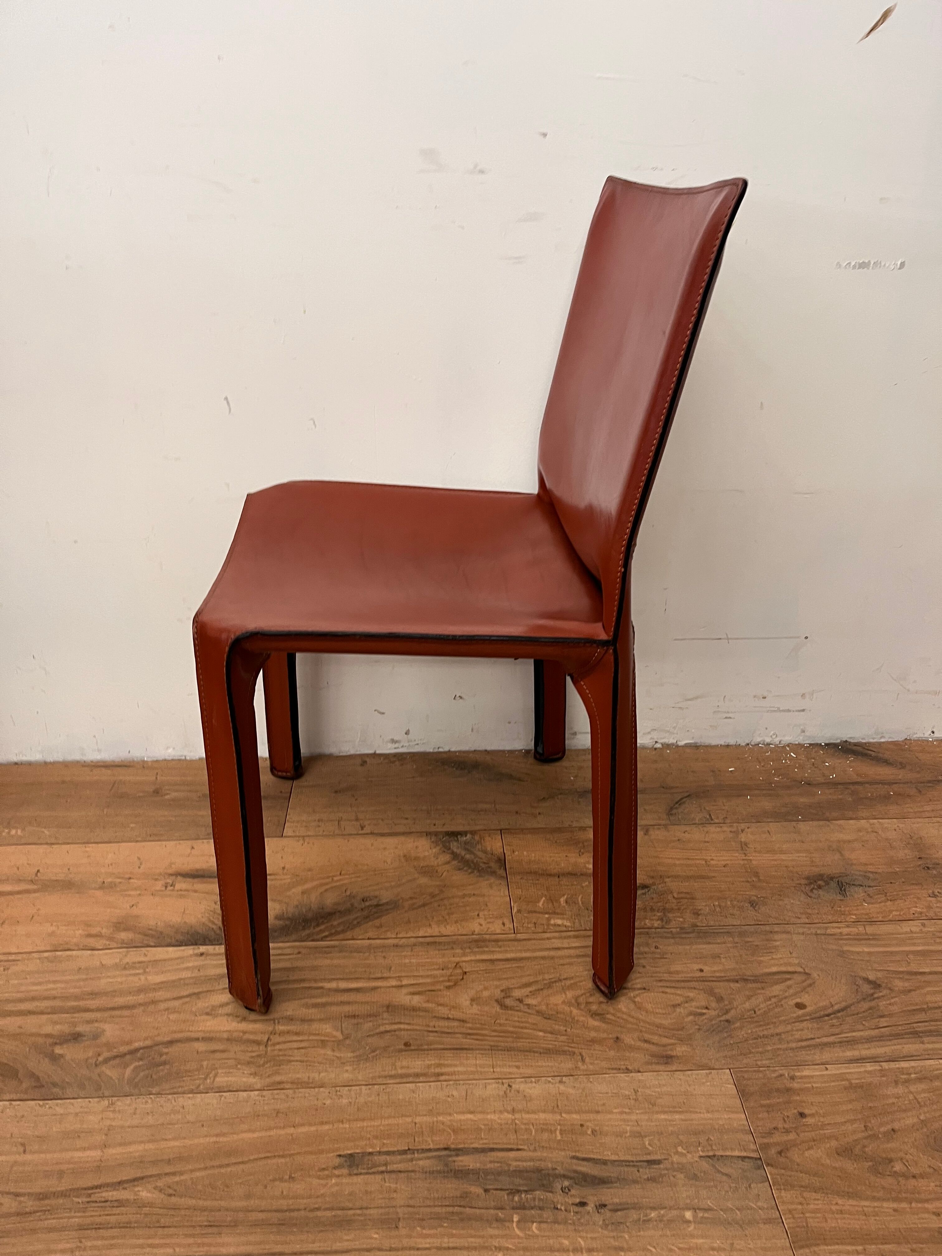 6 chaises de Mario Bellini par Cassina