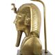 Vintage Brass Pharaoh Table Lamp Hollywood Regency 56cm