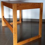 Desk and pine chair