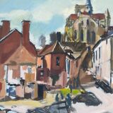Village view attributed to Georges Pacouil