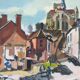 Village view attributed to Georges Pacouil