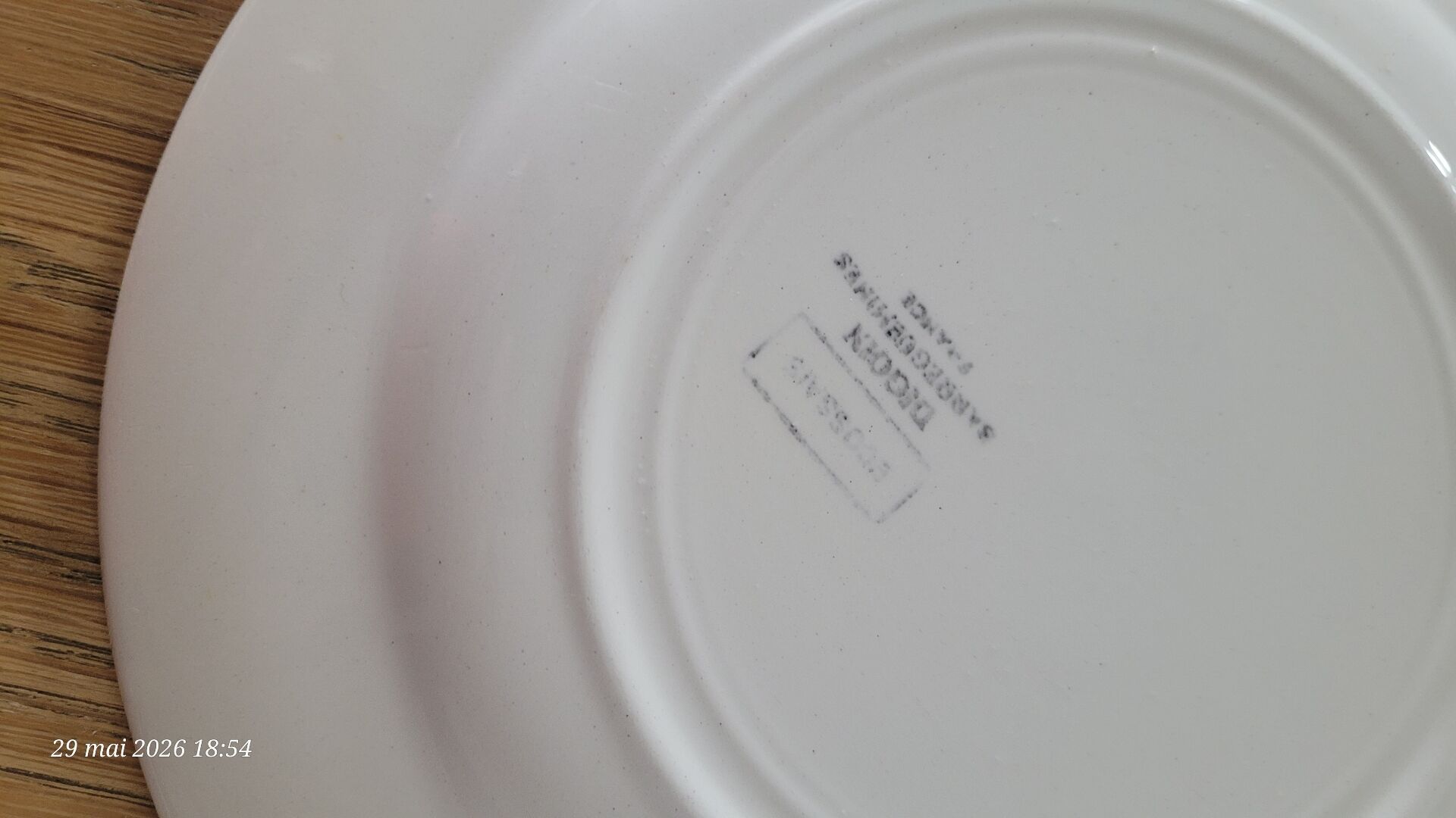 3 antique dessert plates Digoin Sarreguemines - Scottish